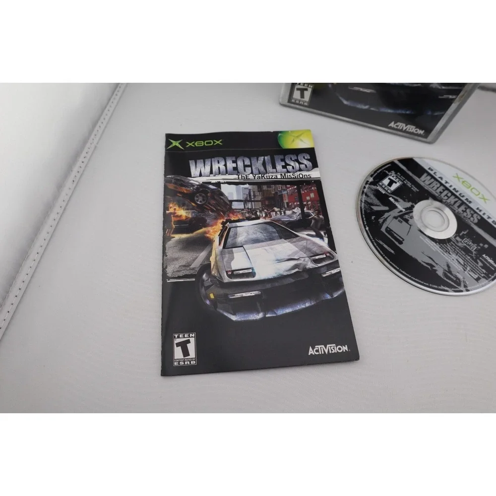 Wreckless The Yakuza Missions (Microsoft Xbox, 2002) CIB Complete Tested Working